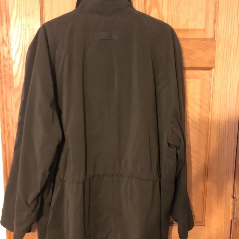 Chaps Ralph Lauren Olive Green Dress Overcoat Size L Coat Career Business Fall